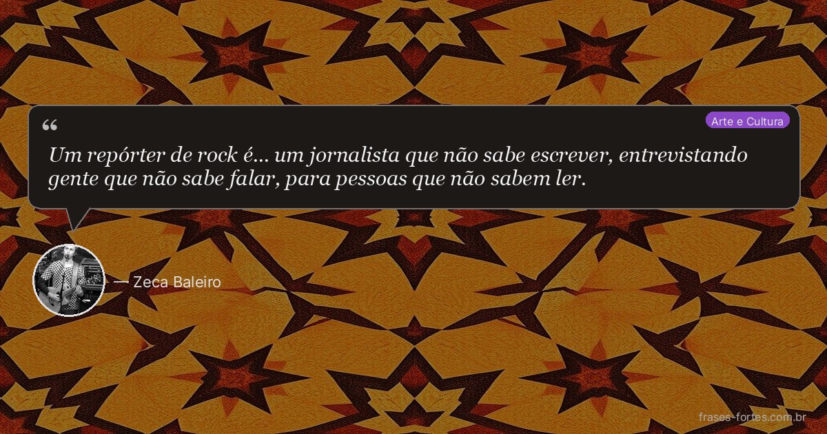 Frase de Zeca Baleiro