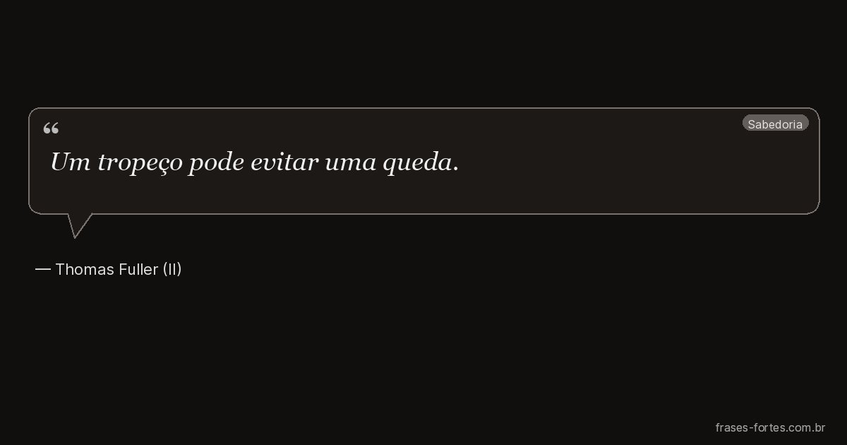Frase de Thomas Fuller (II)
