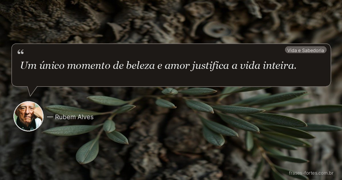 Frase de Rubem Alves