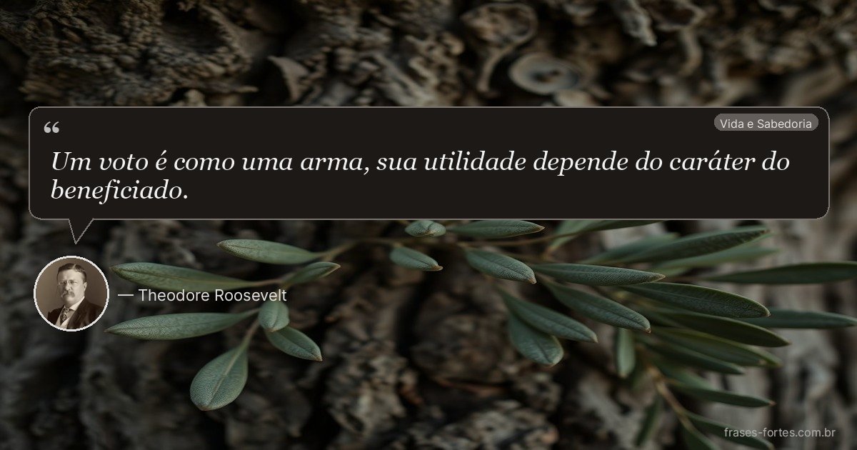Frase de Theodore Roosevelt