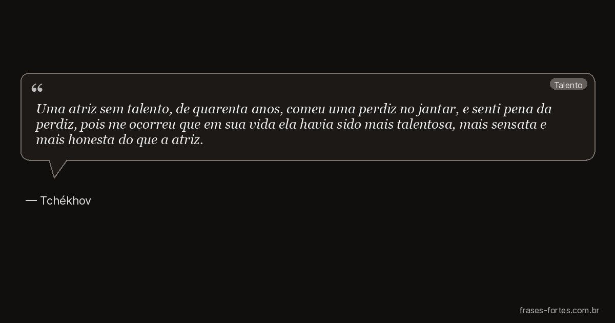 Frase de Tchékhov