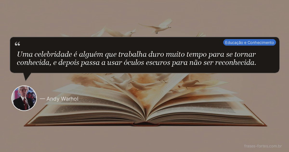 Frase de Andy Warhol