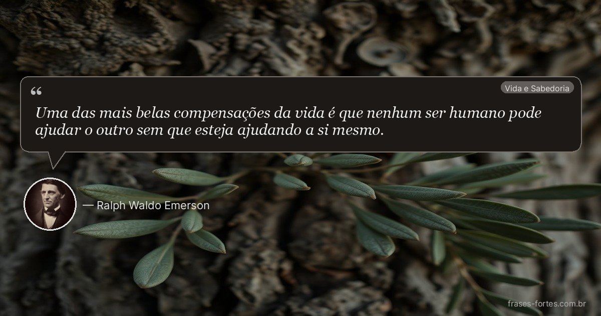 Frase de Ralph Waldo Emerson