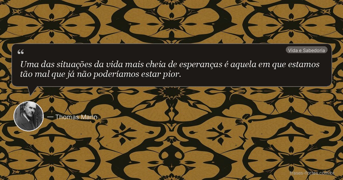 Frase de Thomas Mann