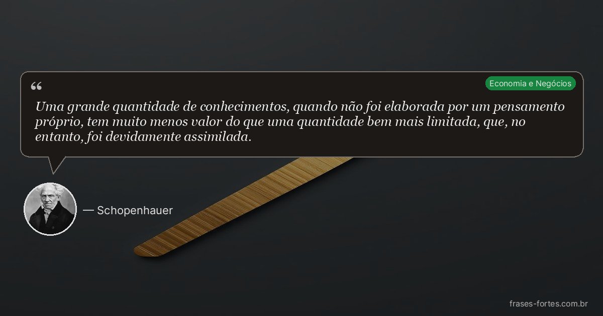 Frase de Schopenhauer