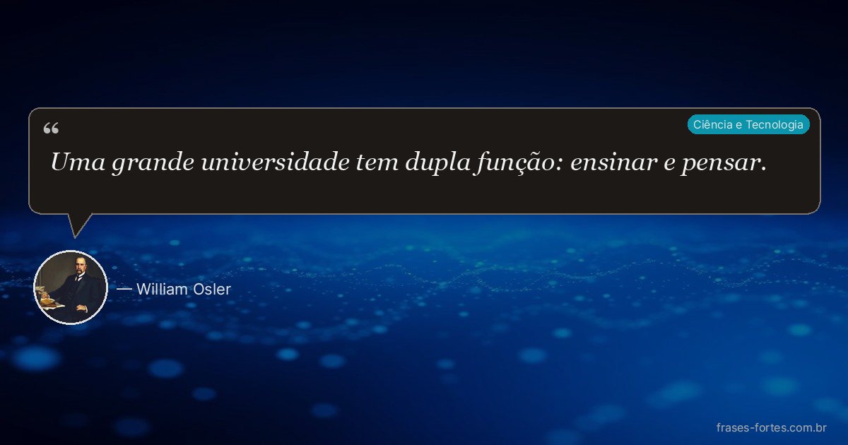 Frase de William Osler