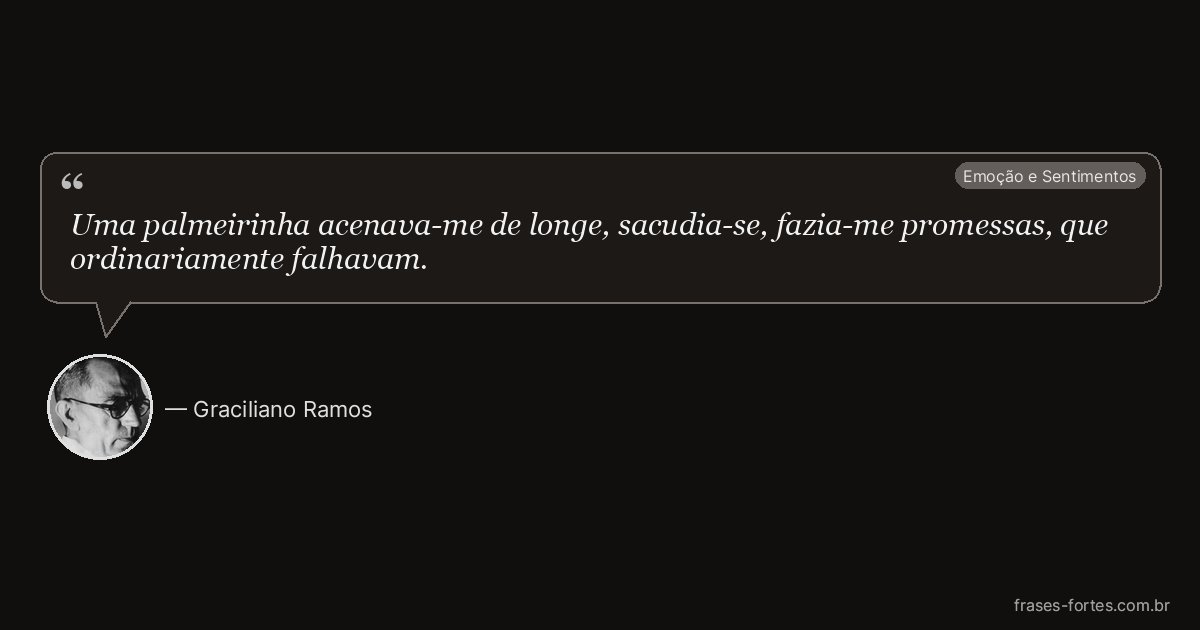 Frase de Graciliano Ramos