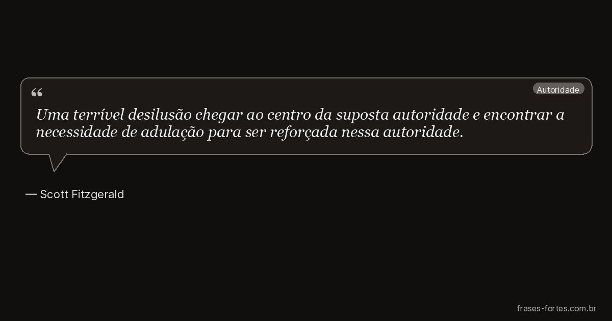 Frase de Scott Fitzgerald