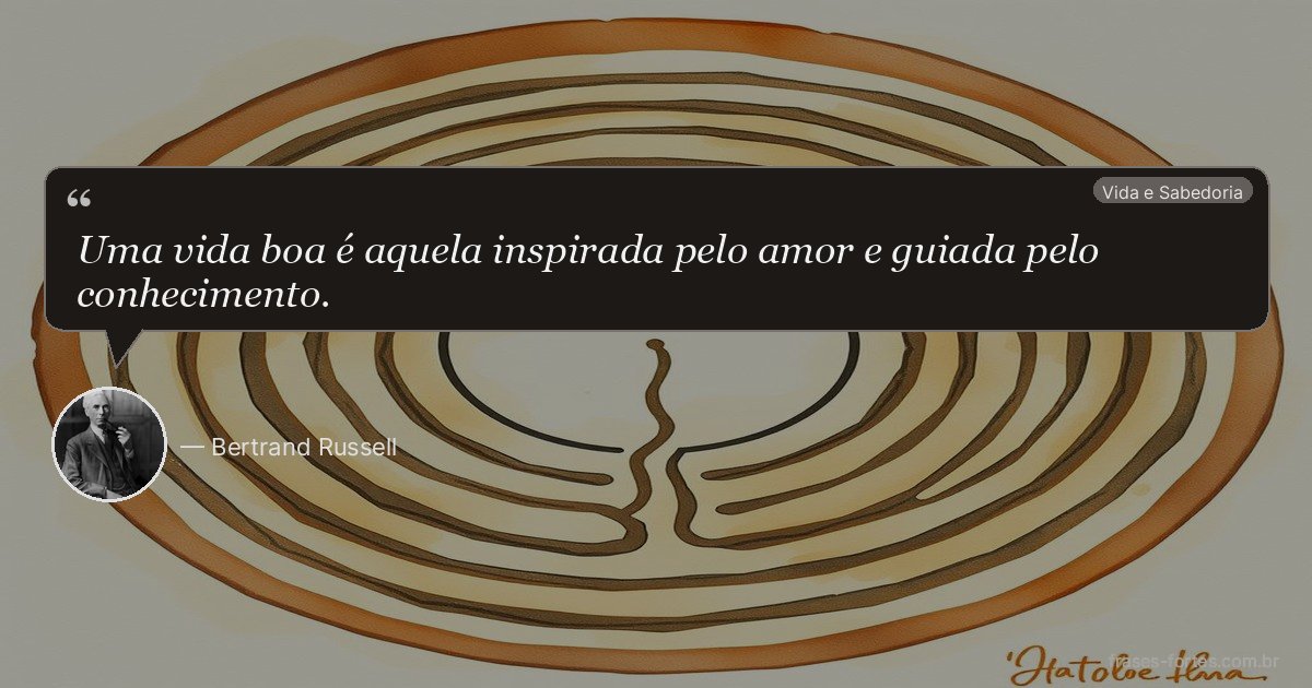 Frase de Bertrand Russell