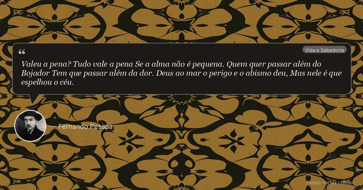 Frase de Fernando Pessoa