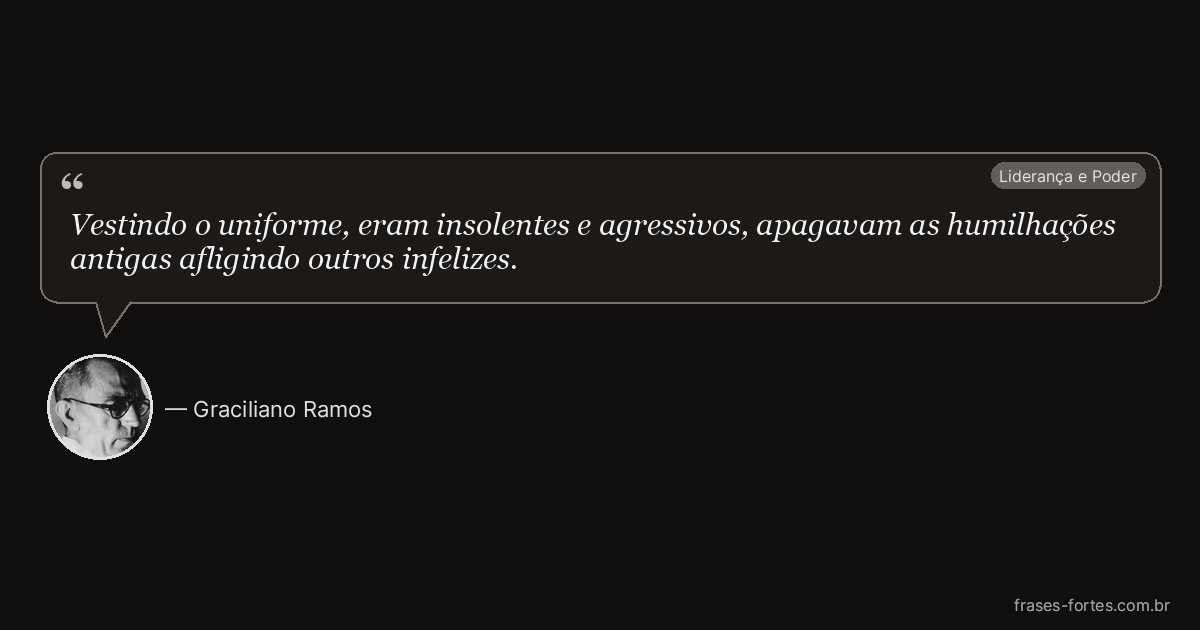 Frase de Graciliano Ramos