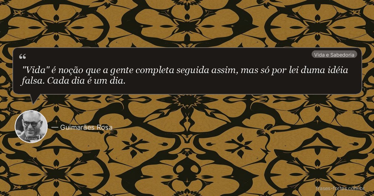 Frase de Guimarães Rosa