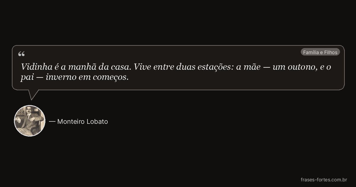 Frase de Monteiro Lobato