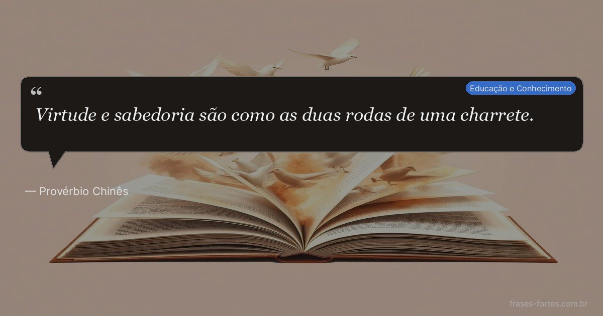 Frase de Provérbio Chinês