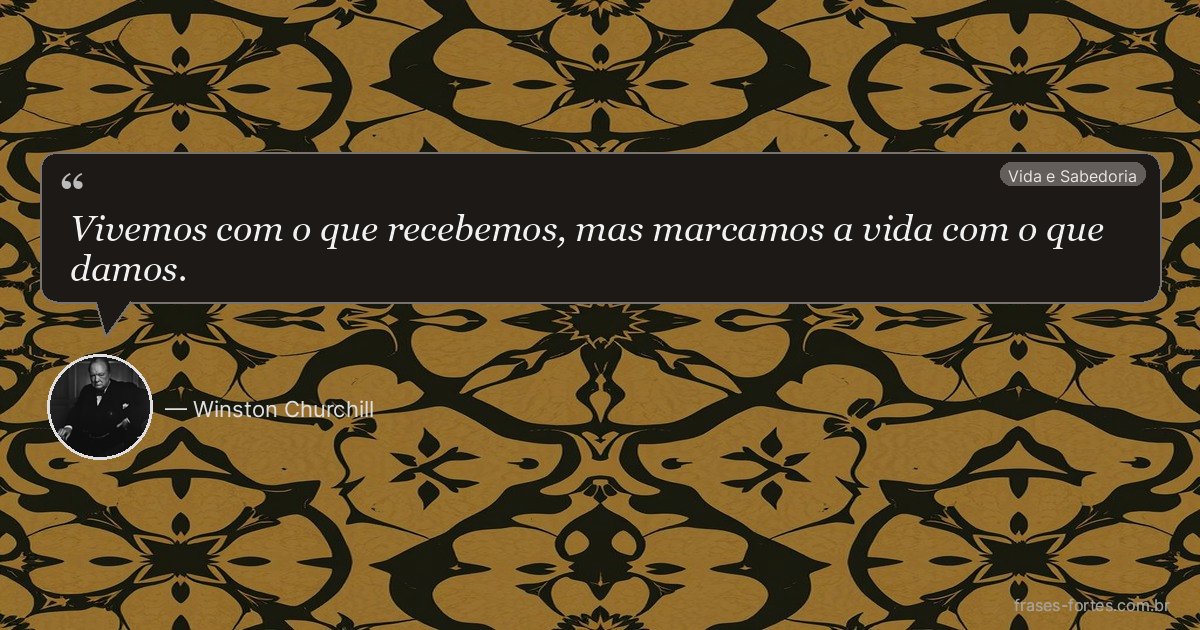 Frase de Winston Churchill