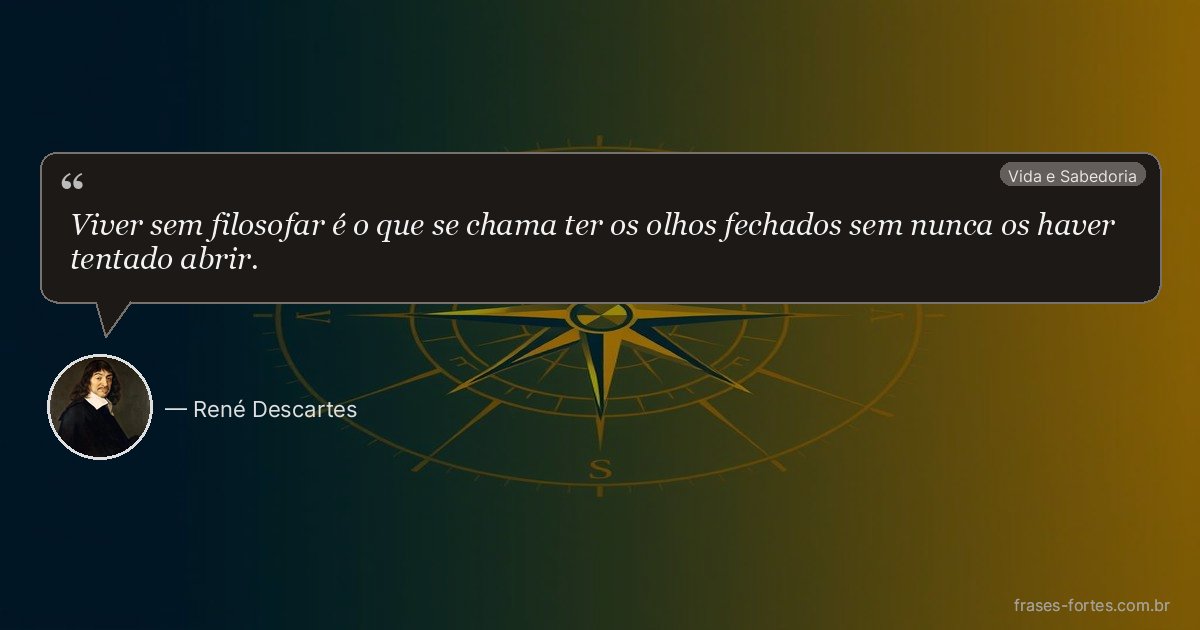 Frase de René Descartes