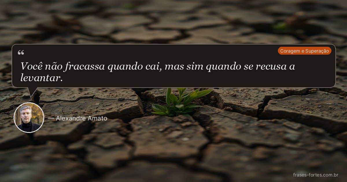 Frase de Alexandre Amato