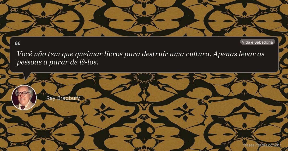 Frase de Ray Bradbury